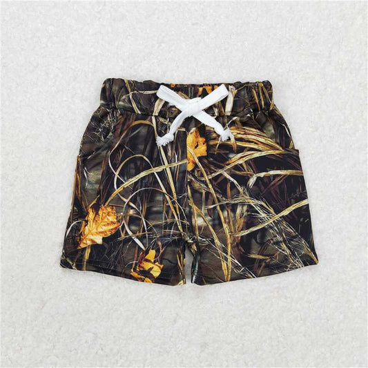 SS0280 Branch and leaf camouflage shorts