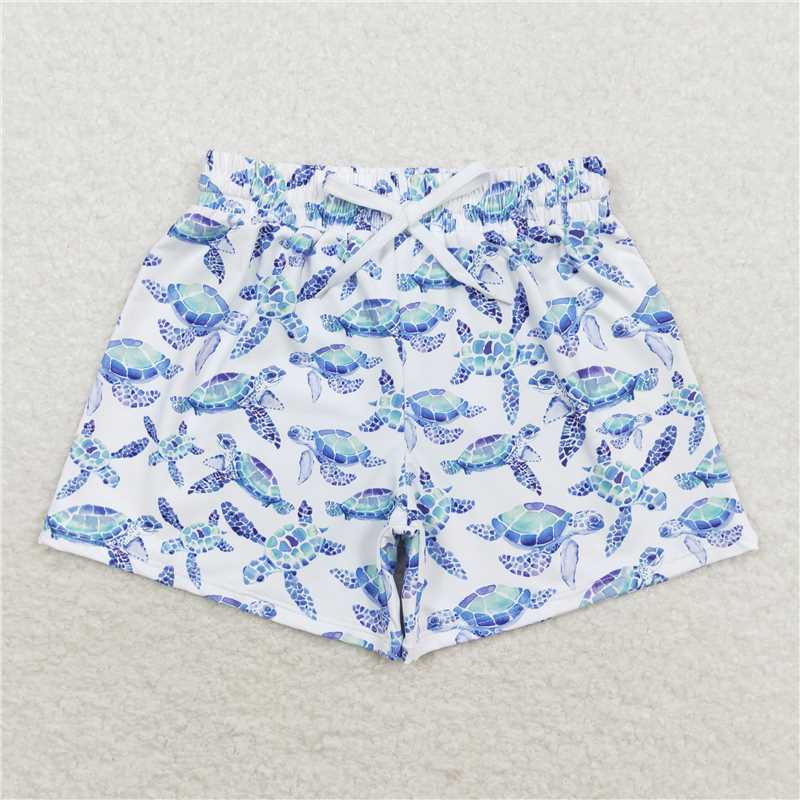 S0431 Turtle white swimming trunks