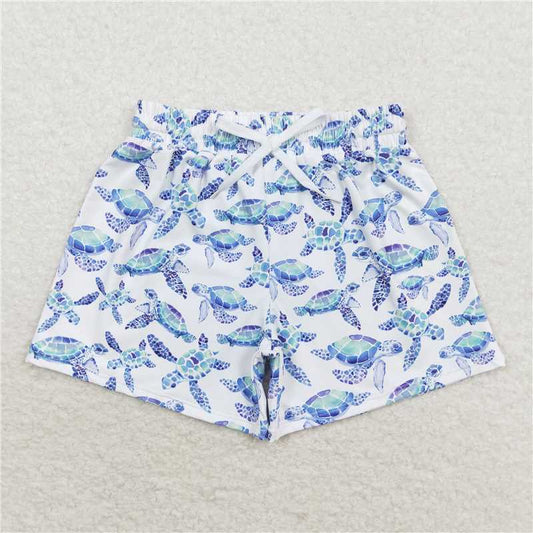 S0431 Turtle white swimming trunks