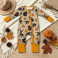 NEW RTS NO MOQ milk silk LR3251 Baby Boys Pumpkins Turkey Ducks Deer Thanksgivings Two Way Zip Convertible Rompers