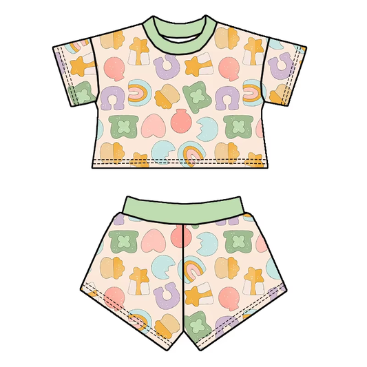 5.20 Colored Short Sleeve Suit