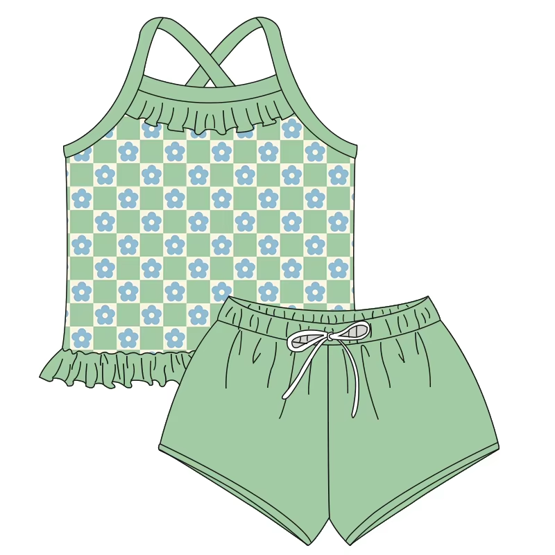 5.20 Green Flower Sling Set