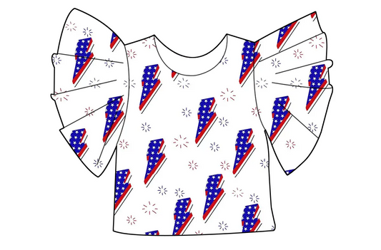5.15 Lightning Trumpet Sleeve Top