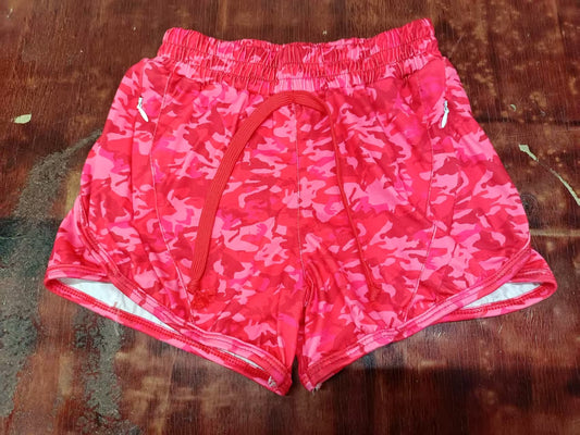 5.9 Camouflage Red Elastic Shorts
