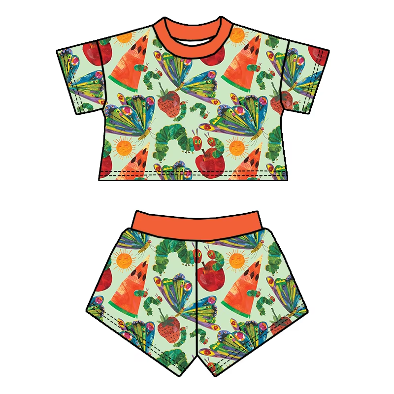 5.20 Watermelon Caterpillar Short Sleeve Suit