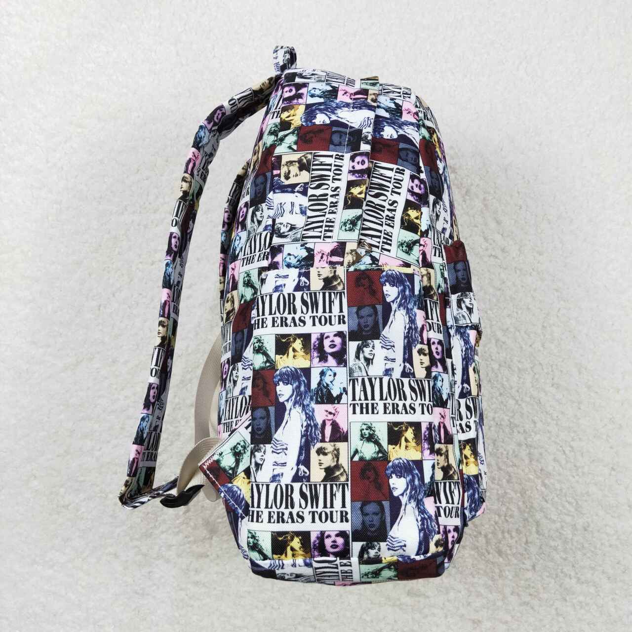 BA0180 taylor swift letter photo white backpack