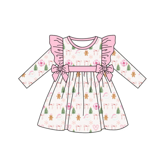 7.10https://admin.shopify.com/store/babyskirts04/products?selectedView=allPreorder (moq 5)Baby Girls Long Sleeves Pink Bows Gingerbread Plaid Knee Length Dresses