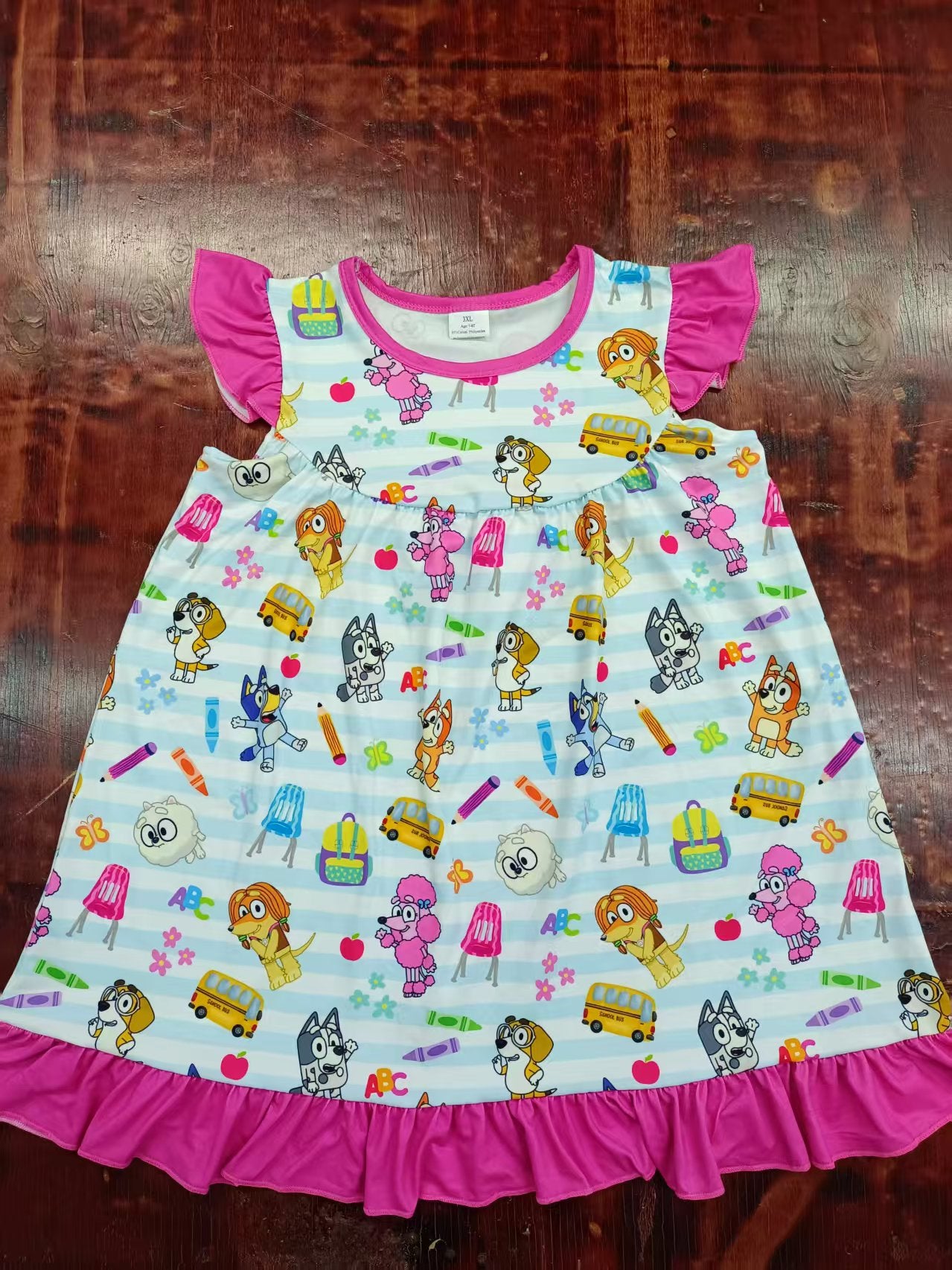 4.26 Cartoon rose red dress