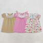 3.28 Sibling Baby Kids Short sleeves He is rise cross kids girls Easter dresses