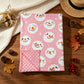 NEW RTS NO MOQ Blankets BL0266 Baby Kids Pink Snowmen Christmas Holiday Blanket