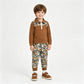 NEW RTS NO MOQ milk silk BLP1447 Baby Boys Long Sleeve Camo Zip Pullover Pockets Jogger Hunting Clothes Sets