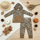 RTS NO MOQ milk silk BLP1509 Baby Boys Khaki Green Camo Hoodie Pocket Jogger Pants Clothes Set