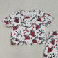 GSSO3253 Baby Girls Star Bows A Elephants Top Scallop Shorts Team Clothes Sets