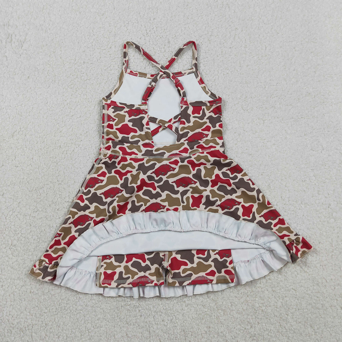 3.28 GSD3587 Straps camo hogs kids girls team athletic dress