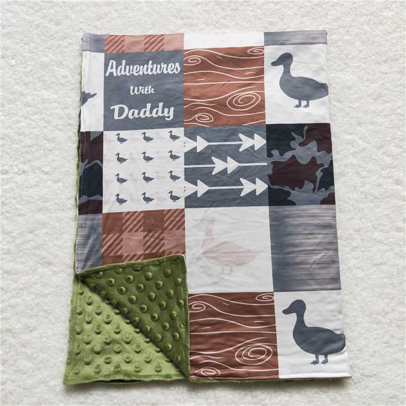 BL0061 Duck Green Baby Blanket