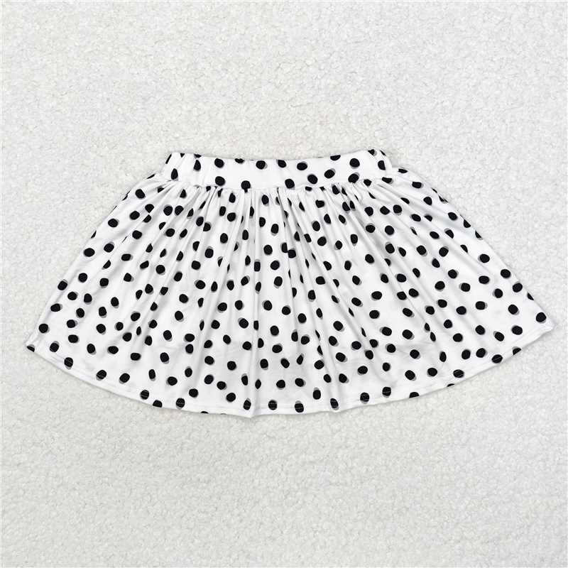 4.2 GLK0031 White skirt with black polka dots