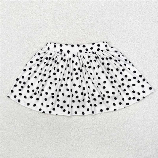 4.2 GLK0031 White skirt with black polka dots