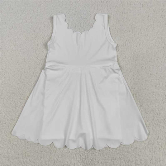 5.19 GSD2370 Pure cream lace yoga sleeveless dress