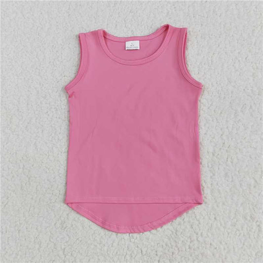 5.30  GT0983 Pink sleeveless yoga top