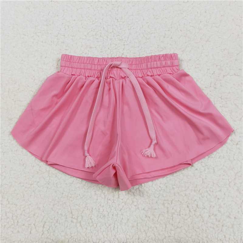 5.30 SS0546 Pure pink yoga shorts