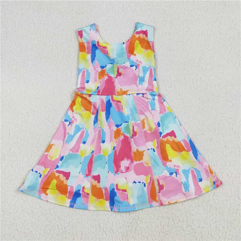6.23 GSD2629 Colorful yoga sleeveless dress
