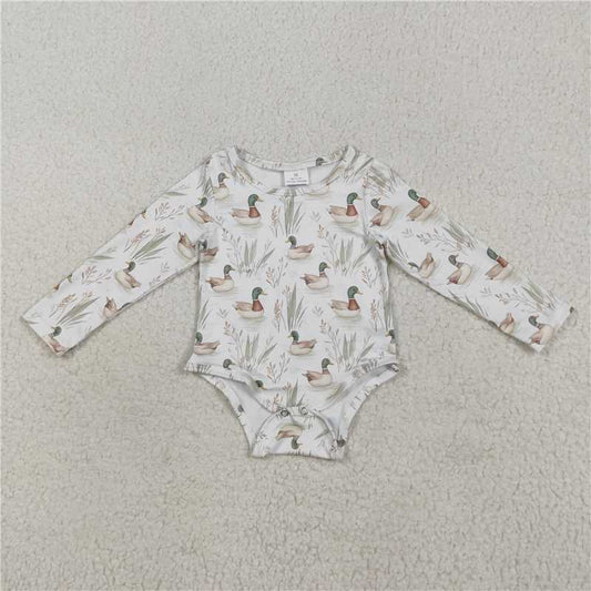 7.25  LR2338 Duck Plant Long Sleeve Bodysuit