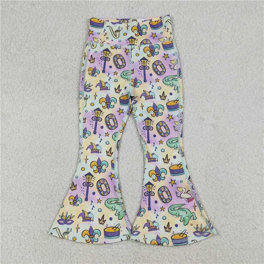 X1.9 P0938 Carnival Crocodile Mask Colorful Yoga Pants