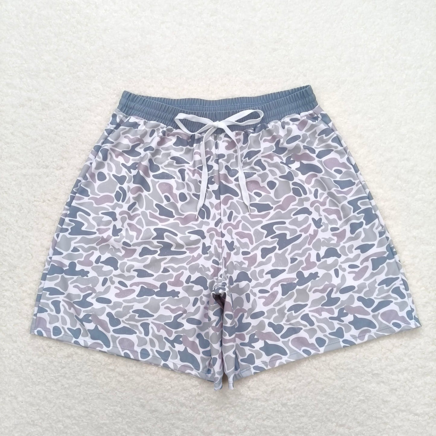 4.10  S0404 Adult male brown and blue camouflage swimming trunks