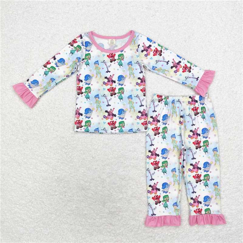 GLP1495 Modal cartoon color long sleeve long pants pajamas set