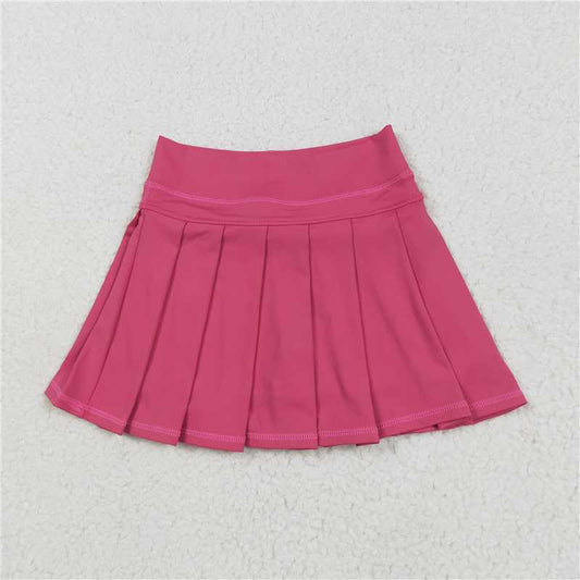 5.30  GLK0079 Pure rose red yoga skirt