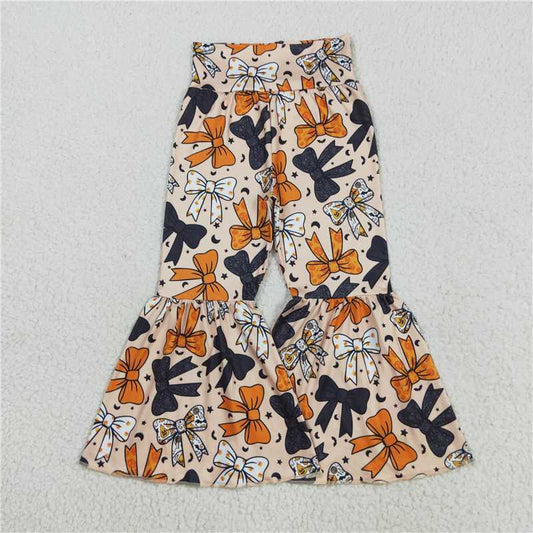 X8.18 P0776 Halloween Bow Pattern Moon Pants