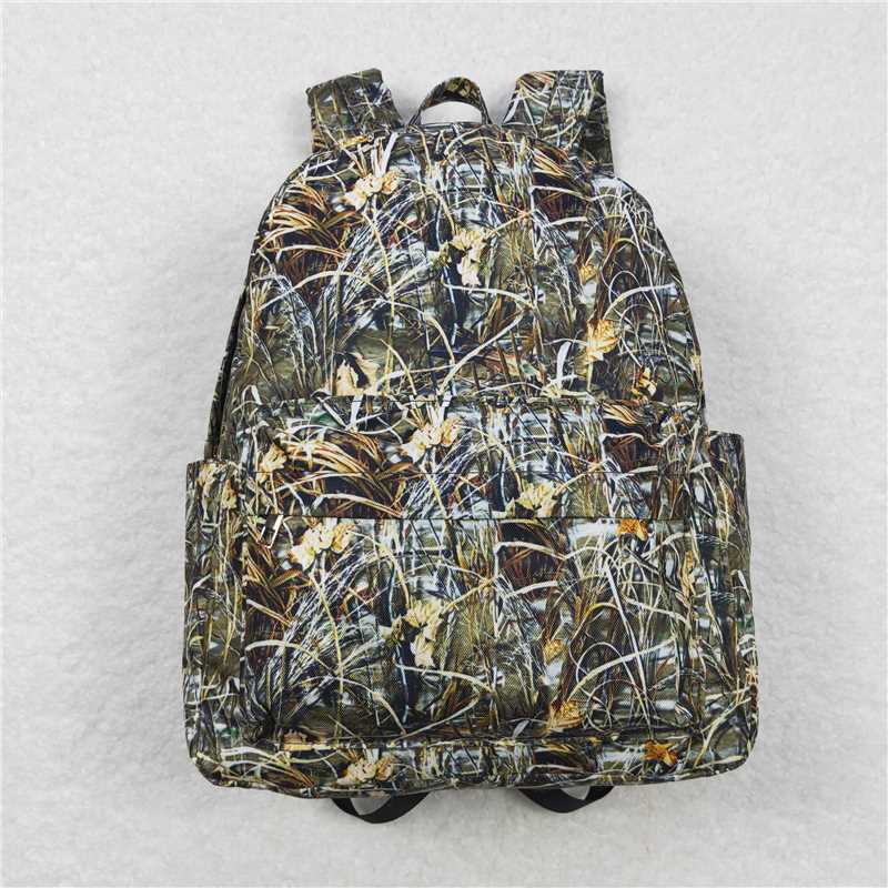 BA0139 Straw Camouflage Leaf Backpack