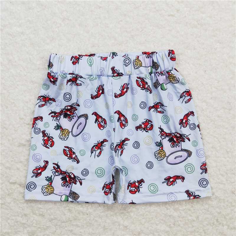 S0220 Crayfish corn white shorts