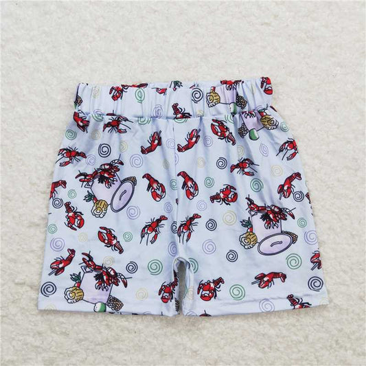 S0220 Crayfish corn white shorts