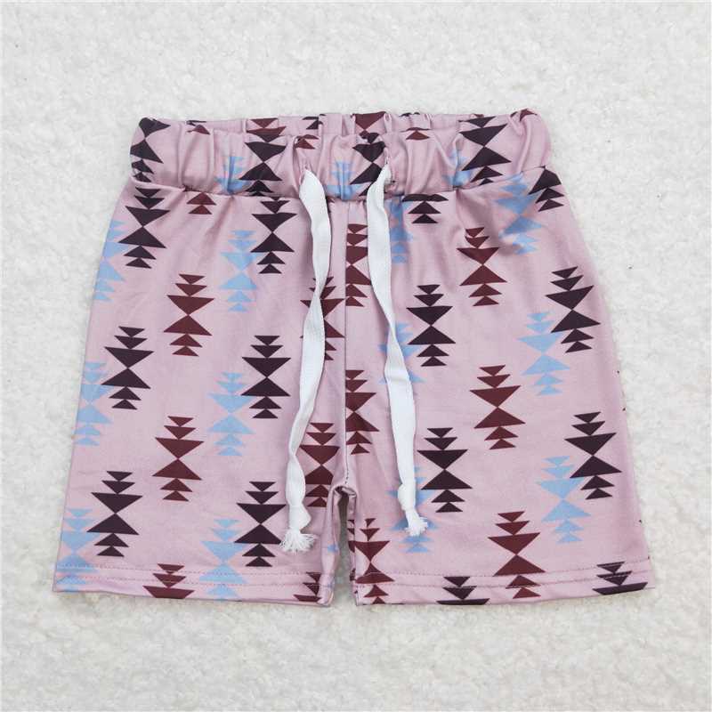 SS0206 geometric arrow shorts