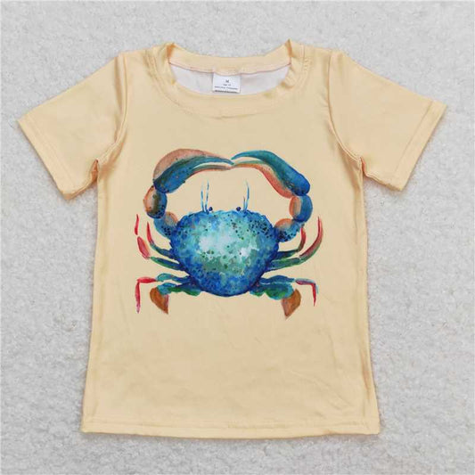 BT0612 Crab yellow short-sleeved top