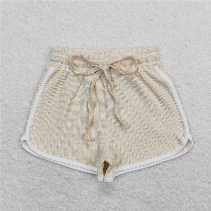 SS0323 Beige waffle shorts