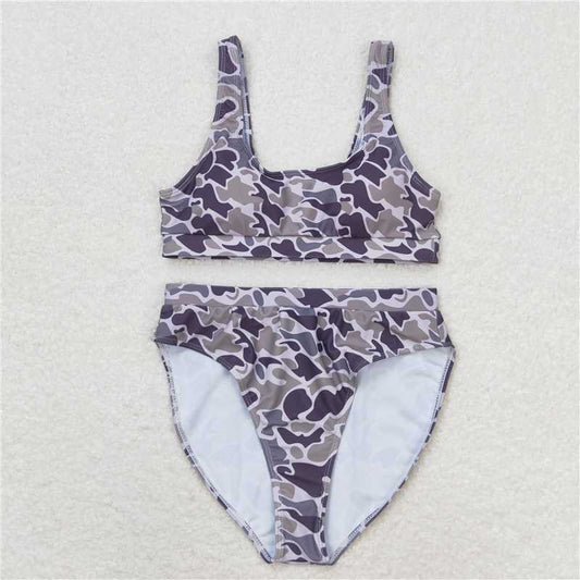 4.10 S0321 Adult female camouflage swimsuit set