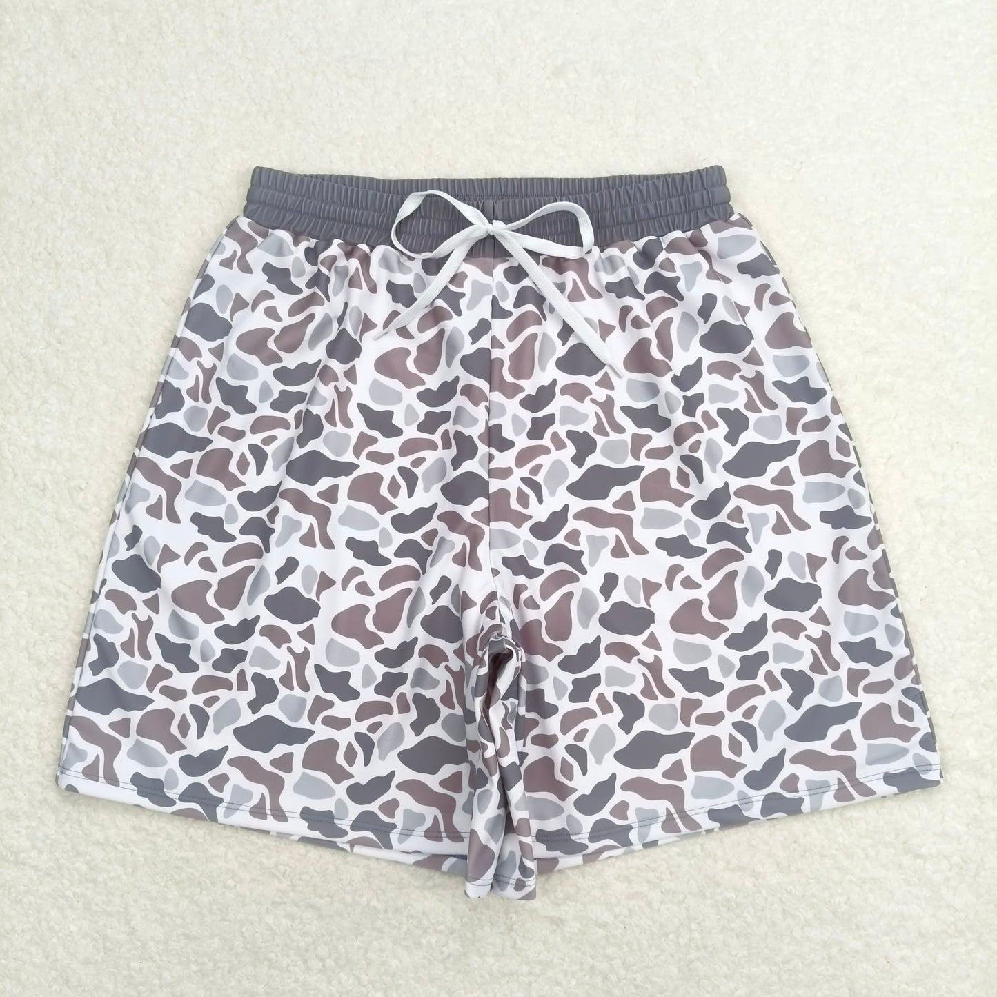4.10  S0403 Adult male brown-gray camouflage swimming trunks