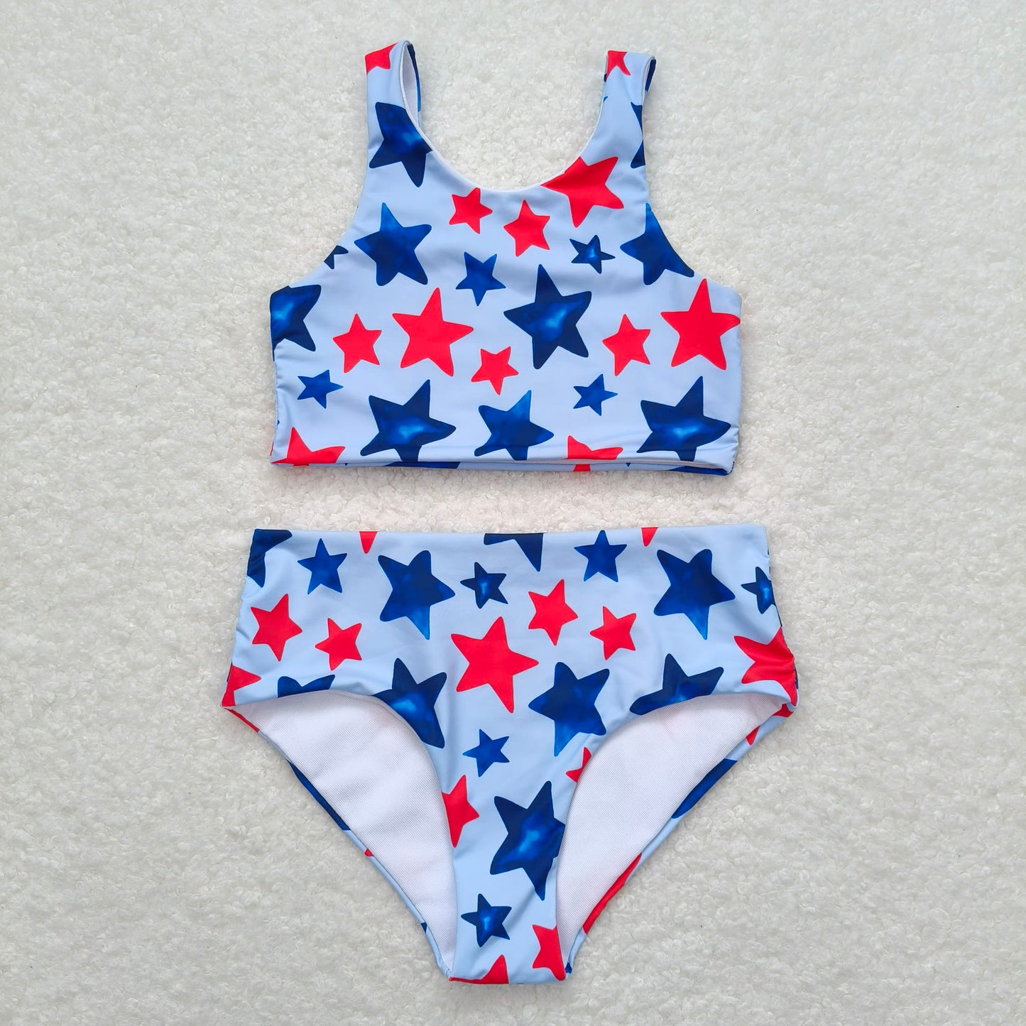 S0228 Star blue swimsuit set