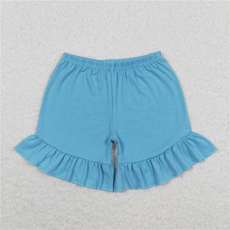 SS0272 Blue one layer lace shorts