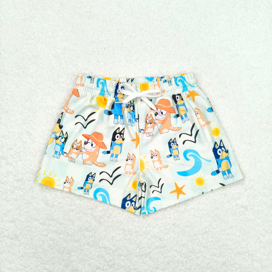 S0362 bluey sun light yellow swimming trunks