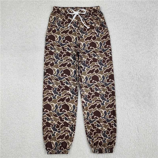 4.10 P0724 Adult female camouflage brown green lace-up yoga pants