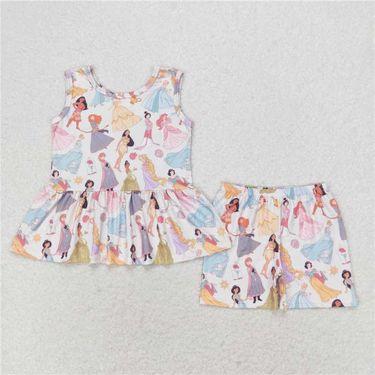 GSSO1277 Disney Princess Sleeveless Shorts Set