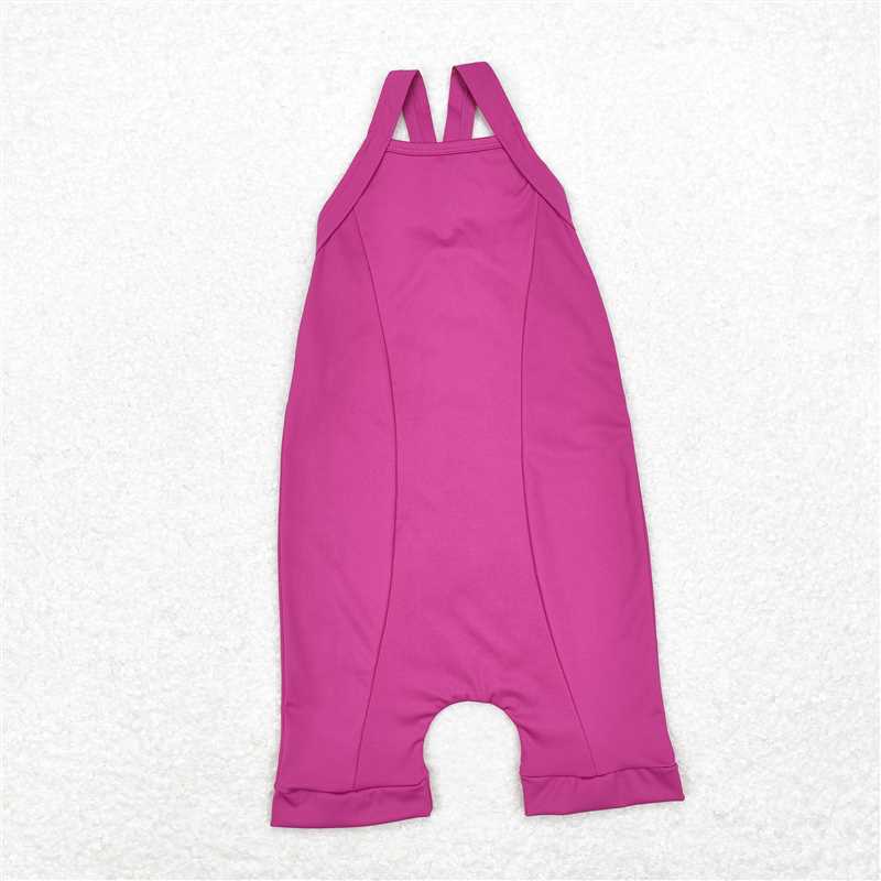 S0448 Pure purple one-piece yoga suit