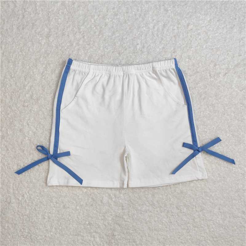3.10 SS0424 Off-white shorts with blue bow tie