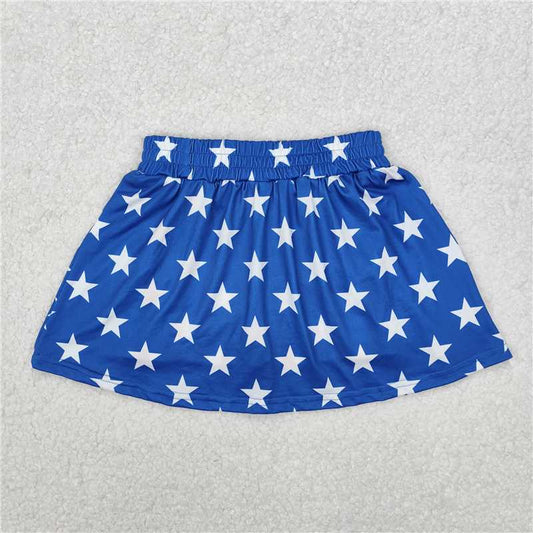 4.2  GLK0051 National Day Star Stripe Blue Skirt
