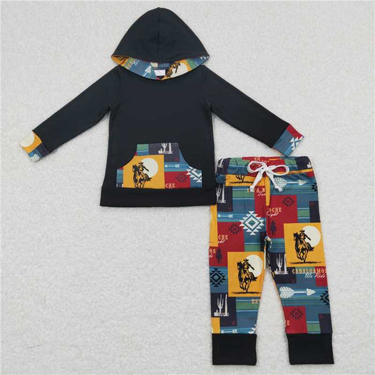 boys winter hooded sets hoodie outfits kids clothes