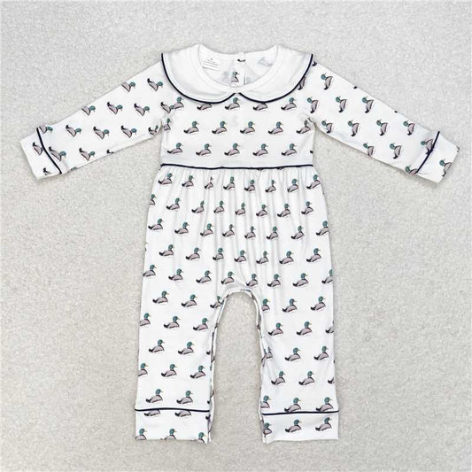 LR0943 White long sleeve jumpsuit for the duck