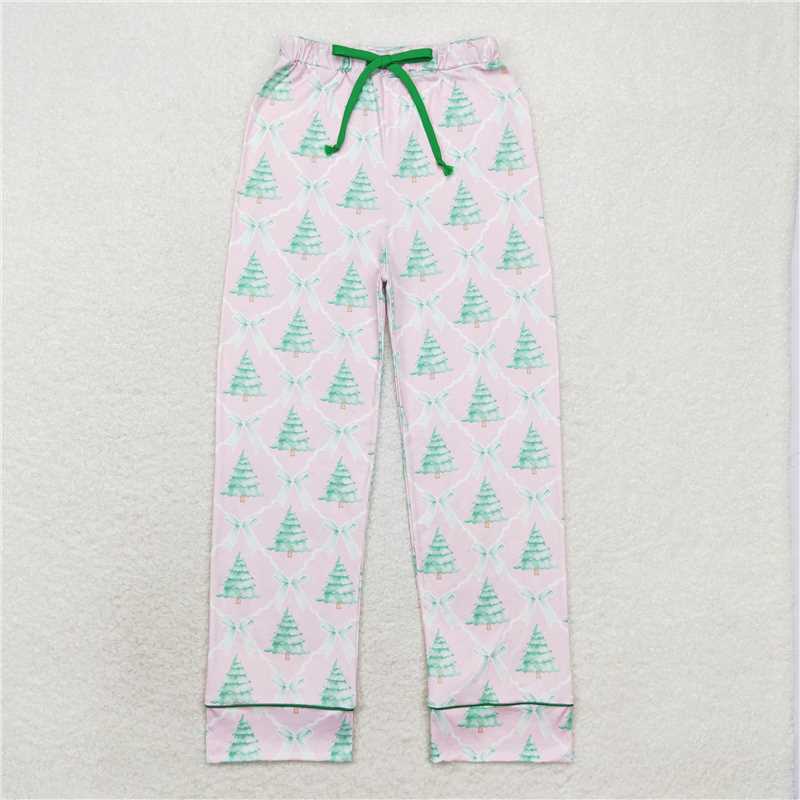 4.11  P0491 Adult female Christmas tree bow pink trousers